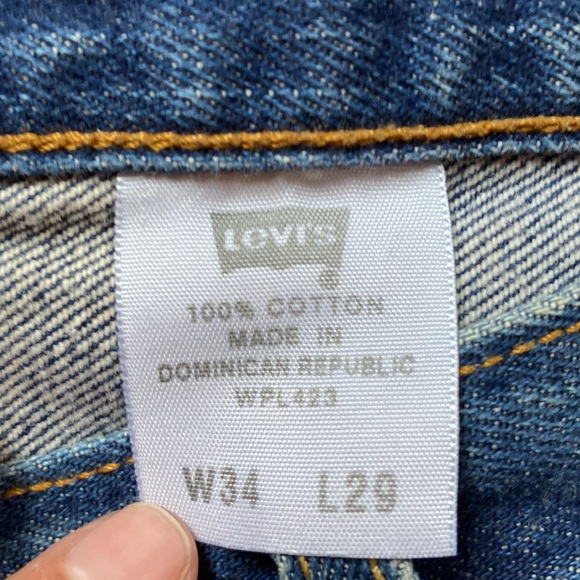 Vintage LEVI 501 34x29” Blue wash straight leg - Picture 5 of 8